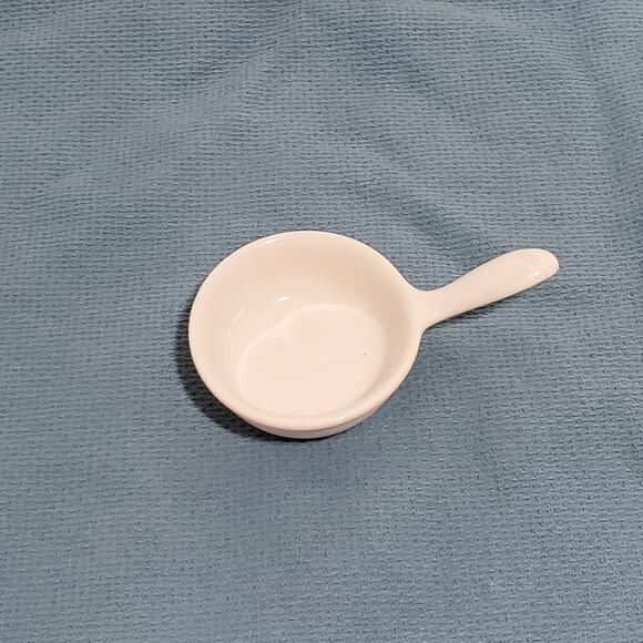 Vintage Revol La Porcelaine Tiny Handled Pan White Made in France 062807 - Picture 4 of 16